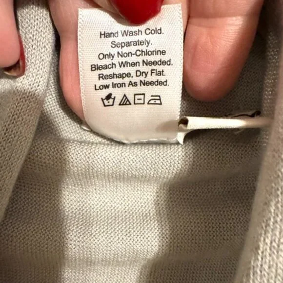 NWT   COLDWATER CREEK GRAY RIBBED SWEATER VEST    ONE SIZE   #4 - Picture 4 of 6